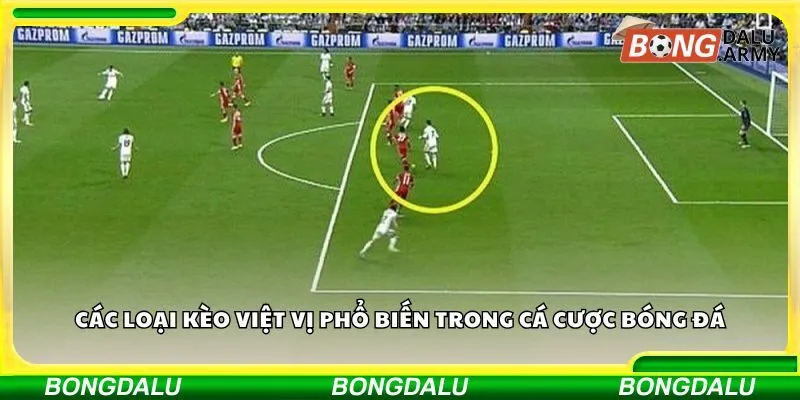 Các loại kèo việt vị phổ biến trong cá cược bóng đá