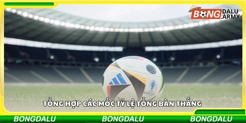 Tổng hợp các mốc tỷ lệ tổng bàn thắng